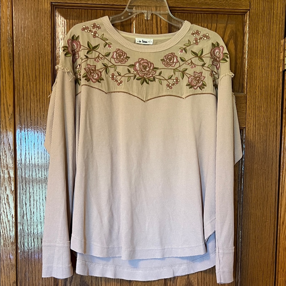 Floral Embroidered Women Top